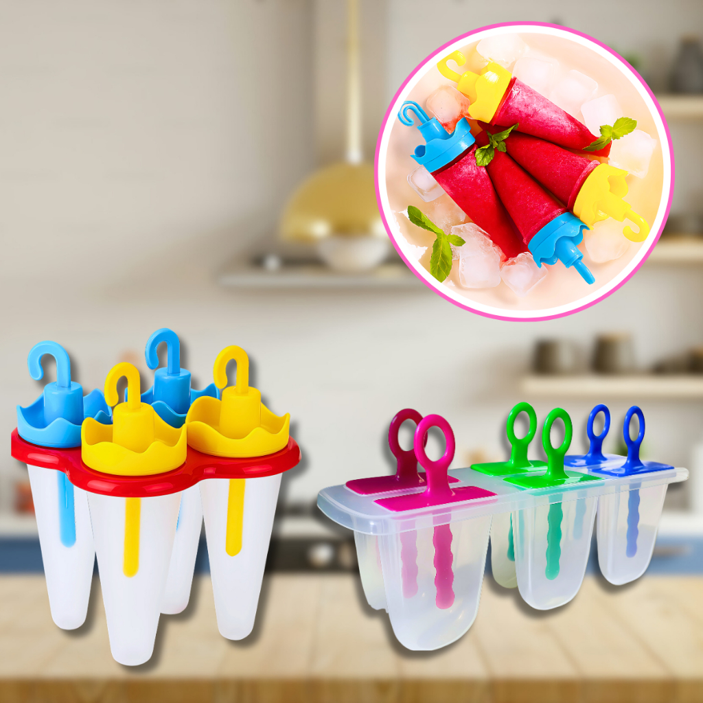 SORVETE GUARDA CHUVINHA FORMA SORVETE TRADICIONAL Forma Sorvete Picolé Caseiro Picoleteira 6 4 Palitos em Oferta na Shopee