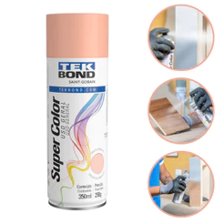 Tinta Spray Aerossol Rosa Uso Geral 350ml 250g Tekbond