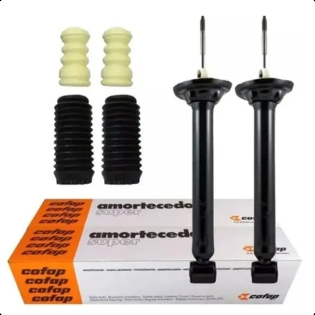 Kit 2 Amortecedores Traseiros Gol Voyage G2 G3 G4 G5 + Kits Batentes NOVO e ORIGINAL