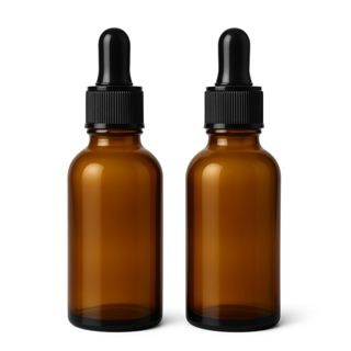 2 Frascos De Vidro 30ml Conta Gotas/Ambar - Tampa lacre Bulbo e Canula de Vidro em Oferta na Shopee