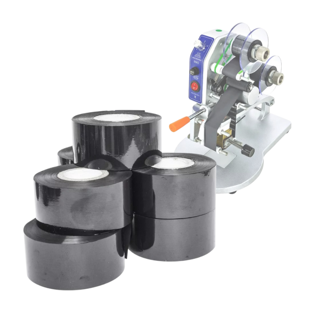 Ribbon Hot Stamping Preto Datador 35mm x 122 metros Modelos HP23 HP241 HP351 DY8B DM8 280P