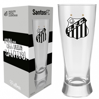 Copo Lager Santos Licenciado Festas Jogos Vidro 300ml Nadir em Oferta na Shopee
