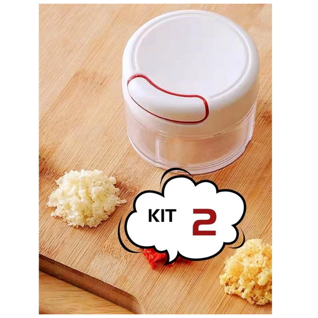 Mini Processador Manual De Alimentos Com Lamina Inox Para Processamento Rápido De Vários Tempero promoção