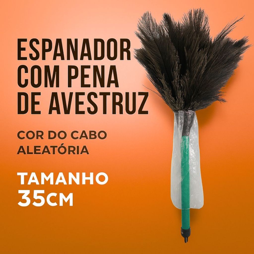 Espanador de pó pequeno com Penas de Avestruz Limpeza Prática Cuidado com a Casa em Oferta na Shopee