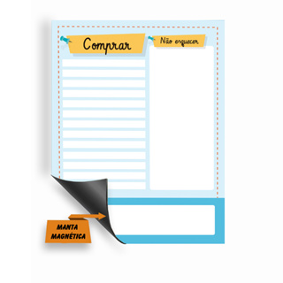 Ima de geladeira Planner  Porta recados Planejador em Oferta na Shopee