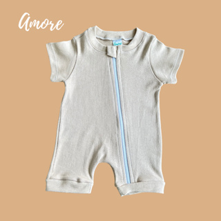 Macacão Curto Marrom Suedine 100% Algodão em Oferta na Shopee