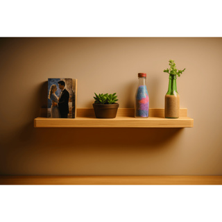 Prateleira Canaleta madeira Pinus 60x12cm - Porta Quadros Fotos Temperos Enfeites em Oferta na Shopee