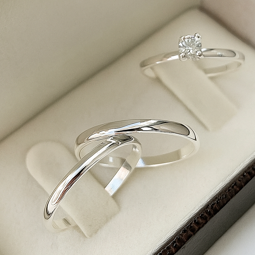 Aliança de Namoro Aço Inox Fina 2mm Lisa Anatômica Compromisso Inoxidável Prata 925 Prata 950 Anel Solitário Casamento em Oferta na Shopee