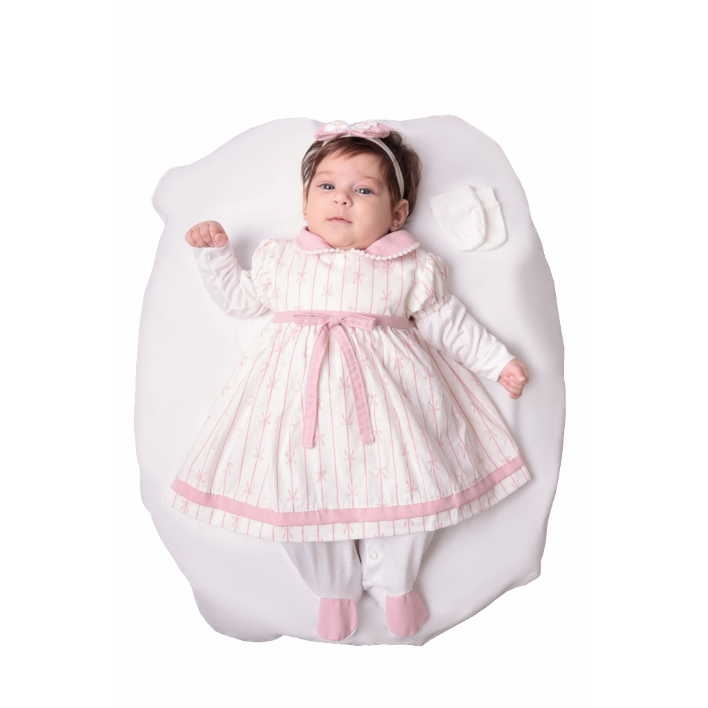 Saída Maternidade Menina Jade 5 peças Roupas de Bebê