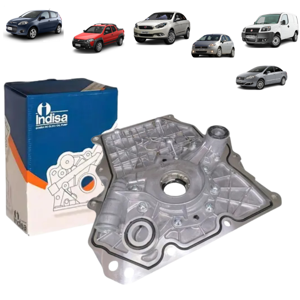 Bomba de Óleo Para veículos Fiat: Bravo Doblo Grand siena Idea Palio Punto Siena Strada Toro 1.6/1.8 e Jeep Renegade 1.8 em Oferta na Shopee