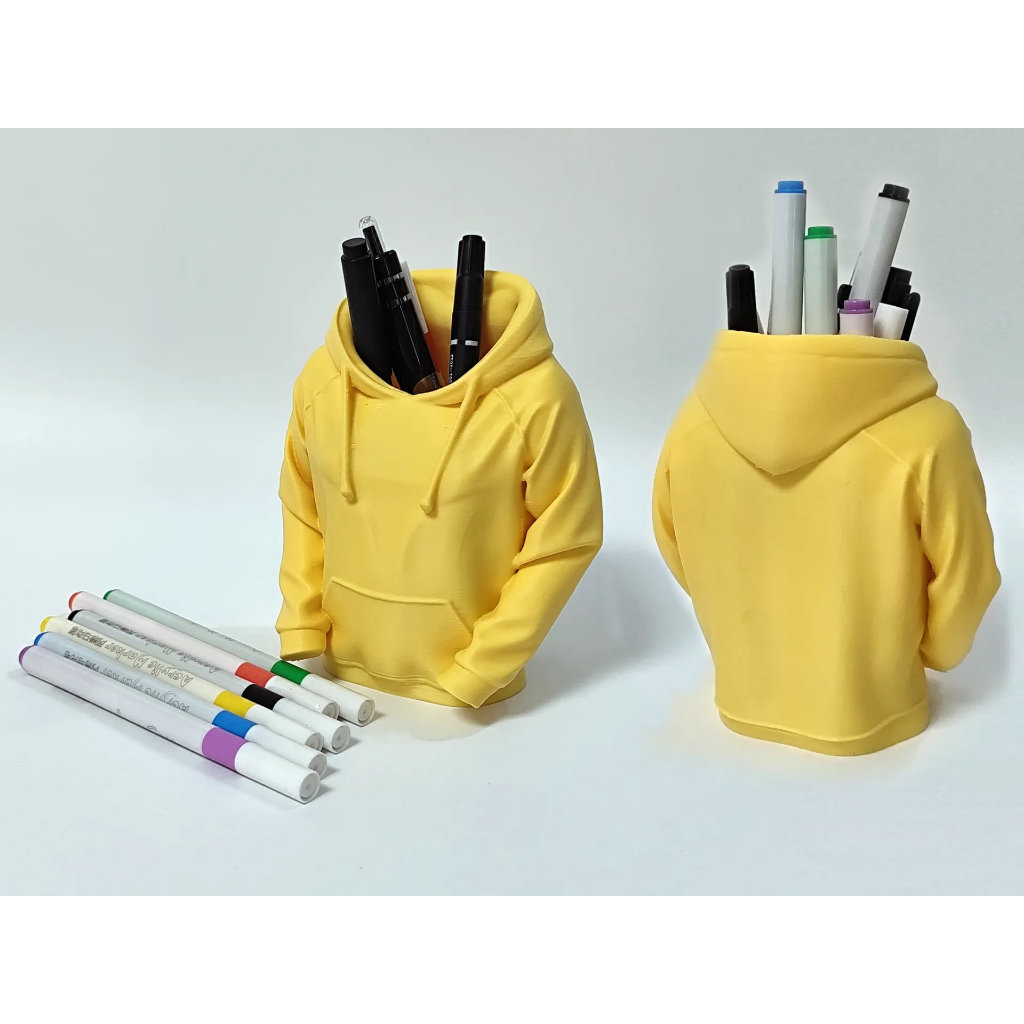 Porta Canetas Moletom – Suporte de Mesa Criativo para Lápis, Pincel e Canetas