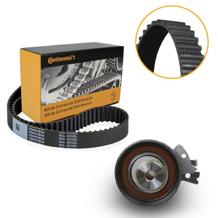 KIT Correia Dentada e Tensor Continental GM AGILE CELTA CLASSIC COBALT CORSA MERIVA PRISMA ONIX SPIN