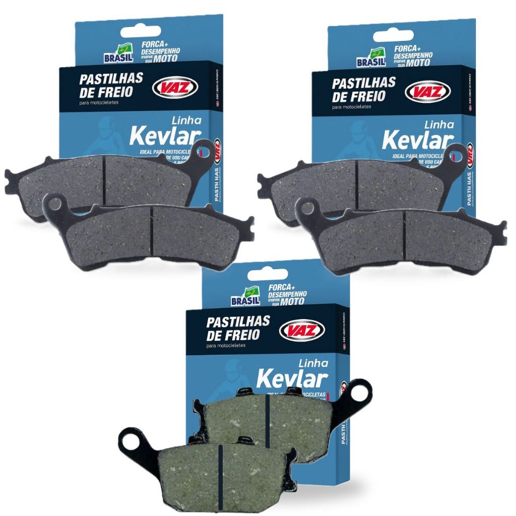 Kit Pastilhas de Freio Cb 600f Hornet Com Abs Ecopads Vaz em Oferta na Shopee