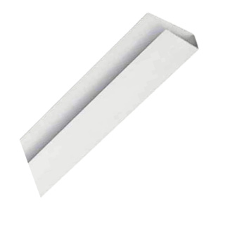 4 BARRAS DE 1 METRO DE ACABAMENTO U RODAFORRO MEIA CANA PARA FORRO PVC Branco em Oferta na Shopee