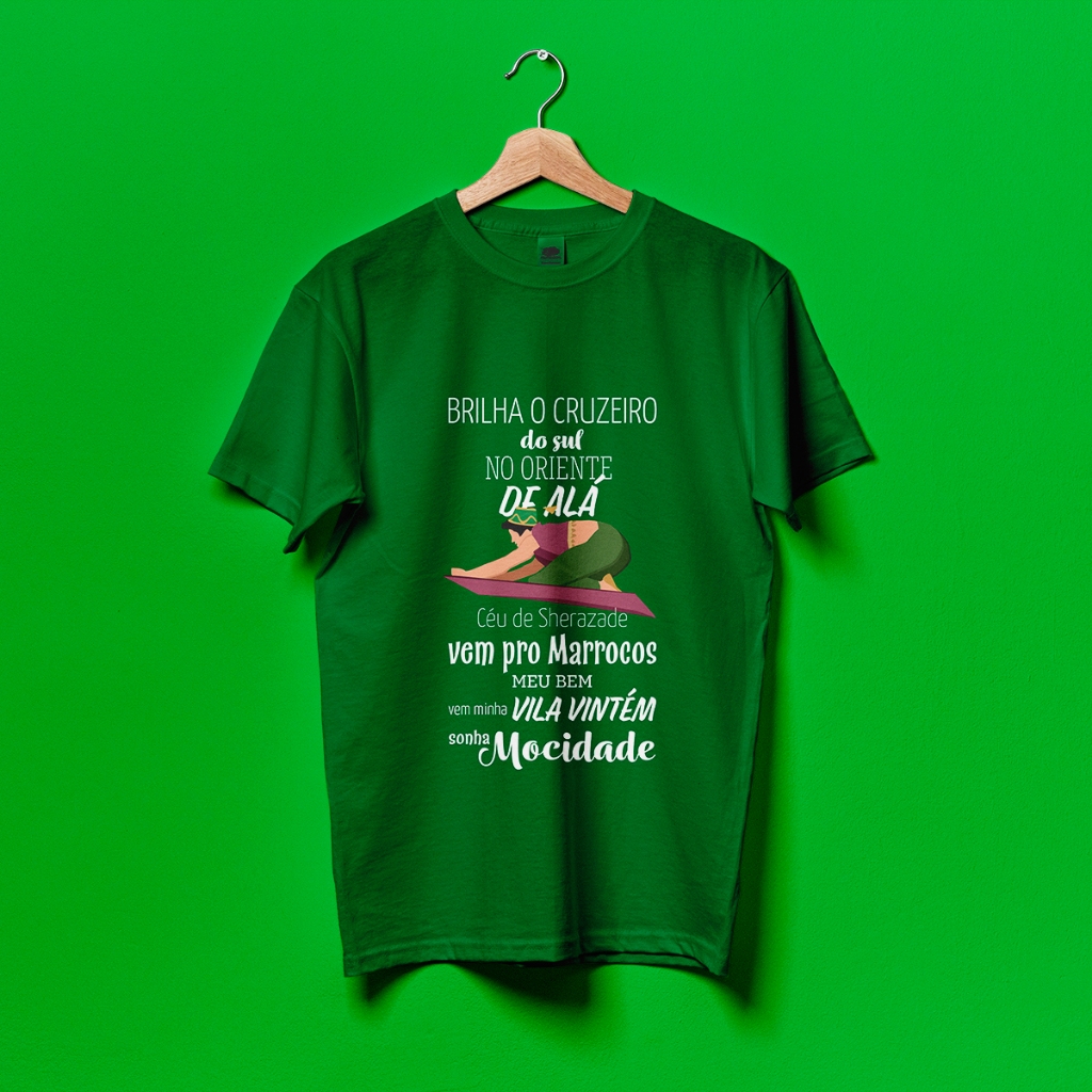 Camiseta Mocidade 2017 - Aladdin. Comissão de frente. Campeã do carnaval. Samba. Enredo