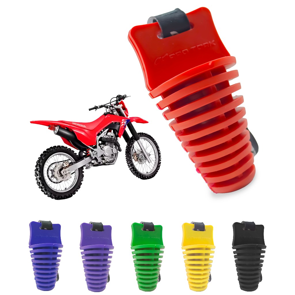 Tampão Escape 4T Pro Tork Universal Vedação Ponteira Protege Água Lama Moto Alta Qualidade Durável