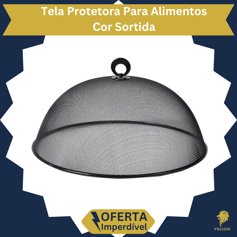 Tela de Metal Protetora Para Alimentos Grande Cobre Bolo com Revestimento de Plástico Boleira