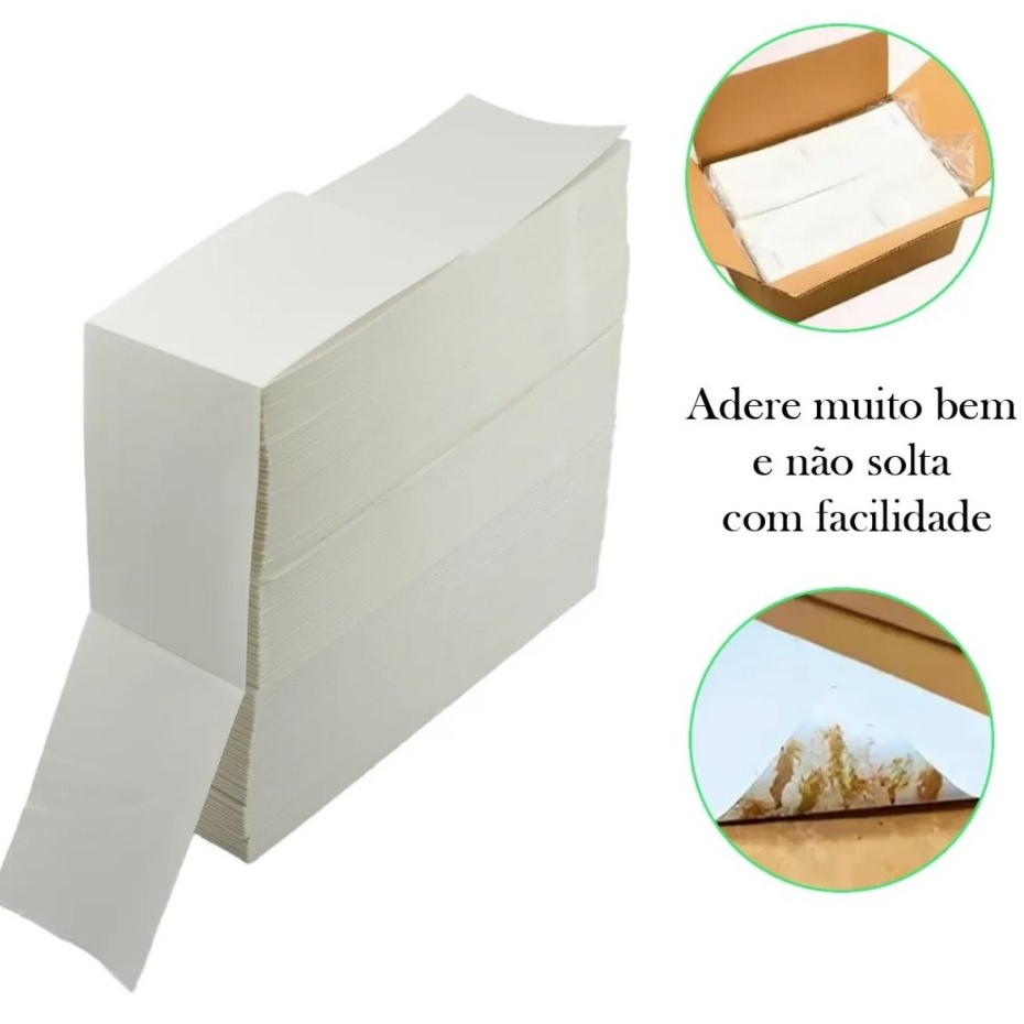 Etiqueta termica mercado livre e shopee 10x15 com 5.000 unidades Para Impressora Térmica formato em resma Com Serrilha.