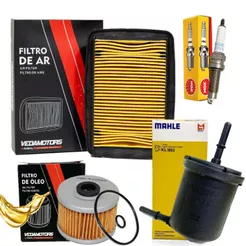 Kit Filtros e Vela Cb 250f Twister Filtro Óleo Ar Combustivel + Vela Ngk