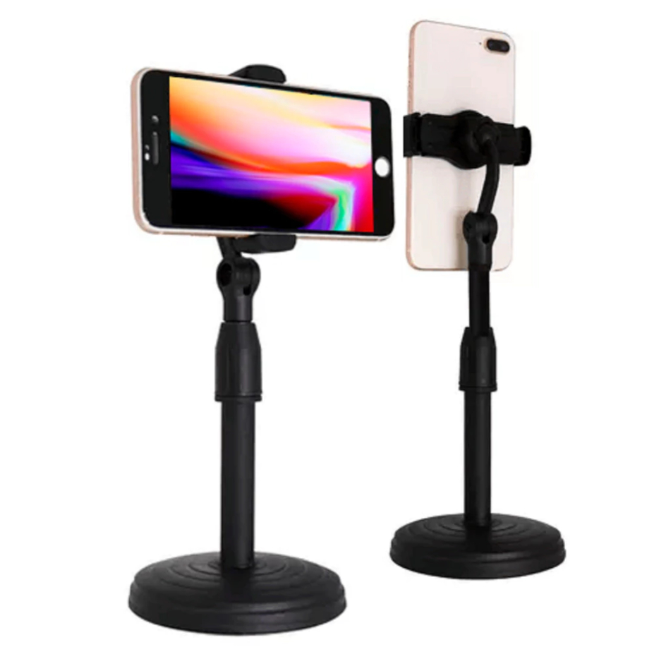 Suporte Tripé Celular Smartphone De Mesa Escritório 360º