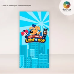 Painel Vertical Detetive labrador 02 Face Única