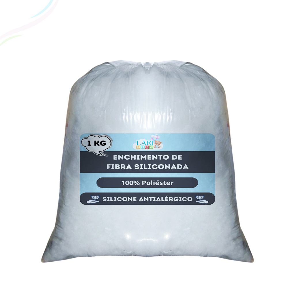 1Kg Fibra Para Enchimento Siliconada Importada Premium Macia Hipoalergênico Almofada Travesseiro em Oferta na Shopee