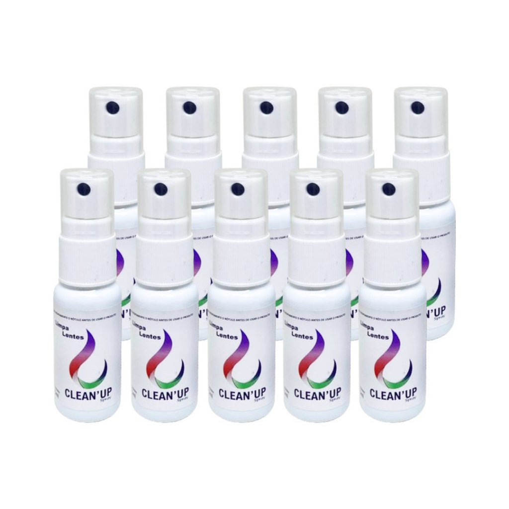Kit de 10 Limpa Lentes 25ML, Limpa, Telas, Câmeras, Celular