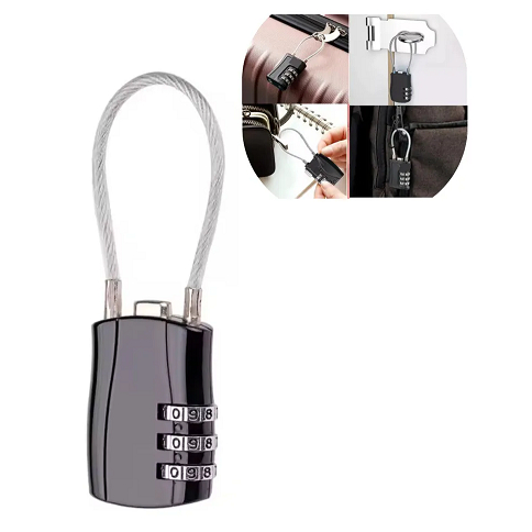 Cadeado com Senha de Combinação Fechadura Código Bloqueio Mala Viagem Anti-Roubo em Oferta na Shopee