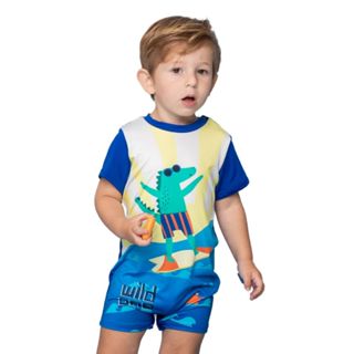 Roupa De Banho Infantil Macaquinho Proteção Solar Bebê Infantil Traje de Banho em Oferta na Shopee