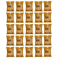 Kit c/ 25 Pacotes Amendoim Torrado Salgado Sem Pele 30g - Pacote com 750g - Beliskat