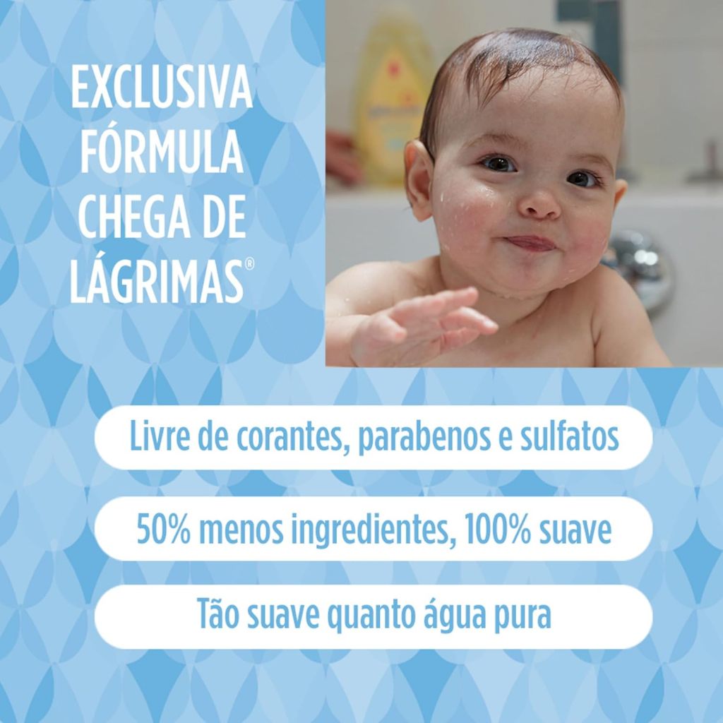 Kit Econômico Shampoo Johnson’s Baby 2 Unidades 750ml Cada