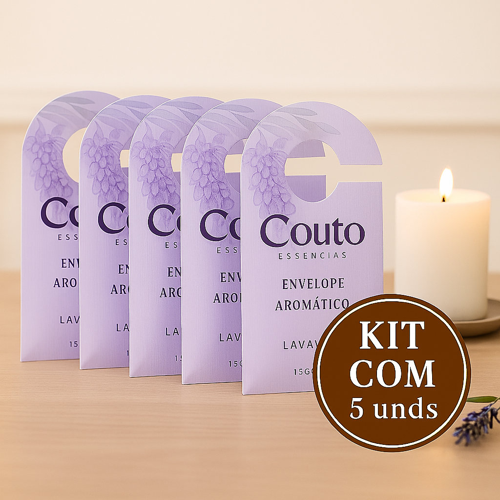 Kit 5 Saches Perfumados Aromáticos 15g Automóveis Guarda Roupas Gavetas Cômodas Carro Roupeiros