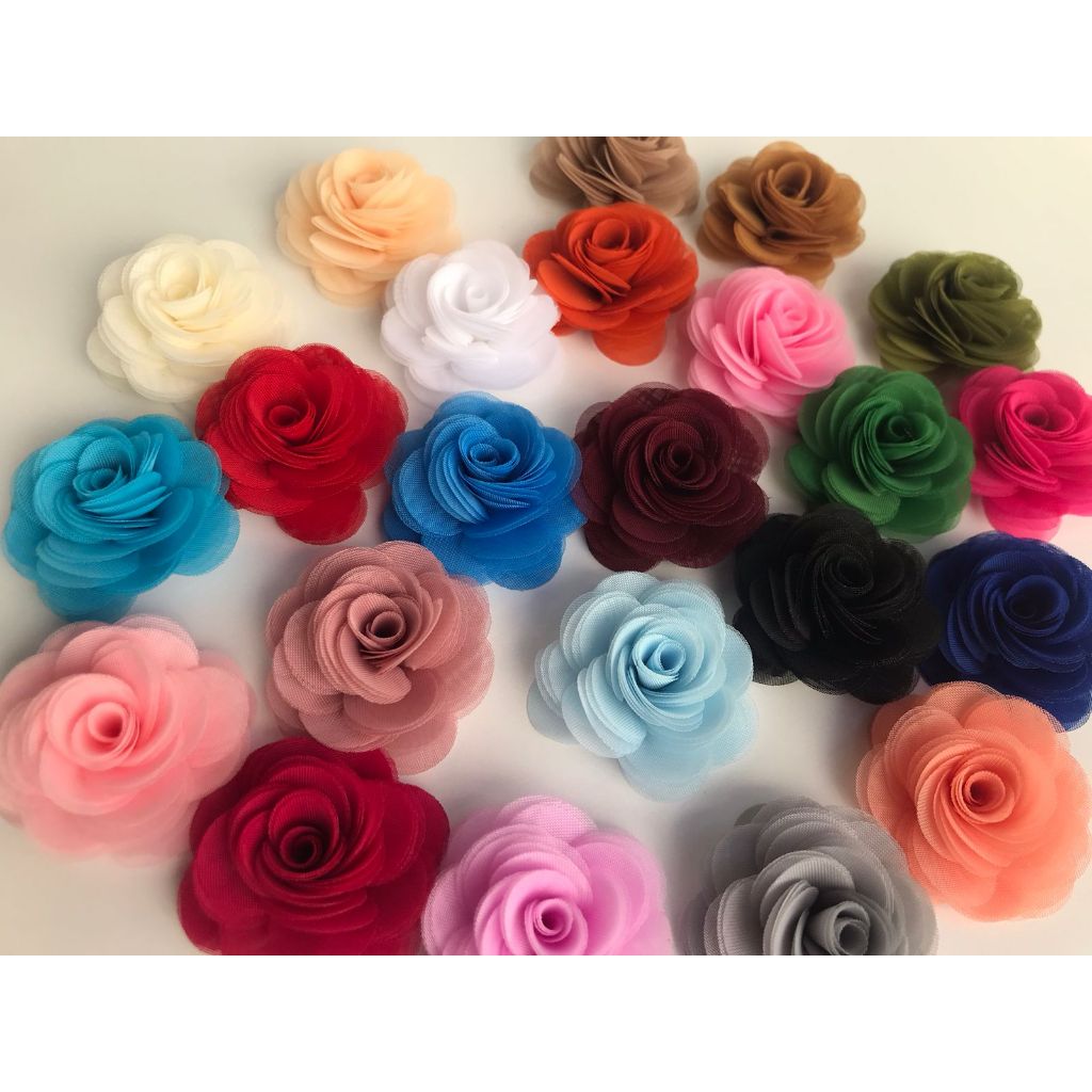 Flores com 4cm - pacote/kit com 4 unidades em Oferta na Shopee