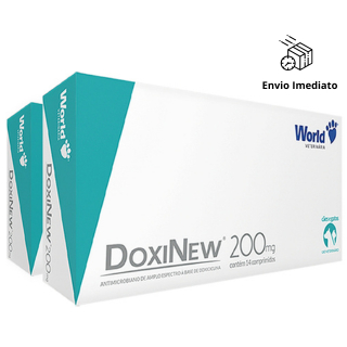 KIT 2 Unidades Doxinew 200mg Cães Com 14 Comprimidos em Oferta na Shopee