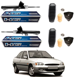 PAR AMORTECEDOR DIANTEIRO ESCORT ZETEC 2000 A 2003 ORIGINAL NAKATA + KITS