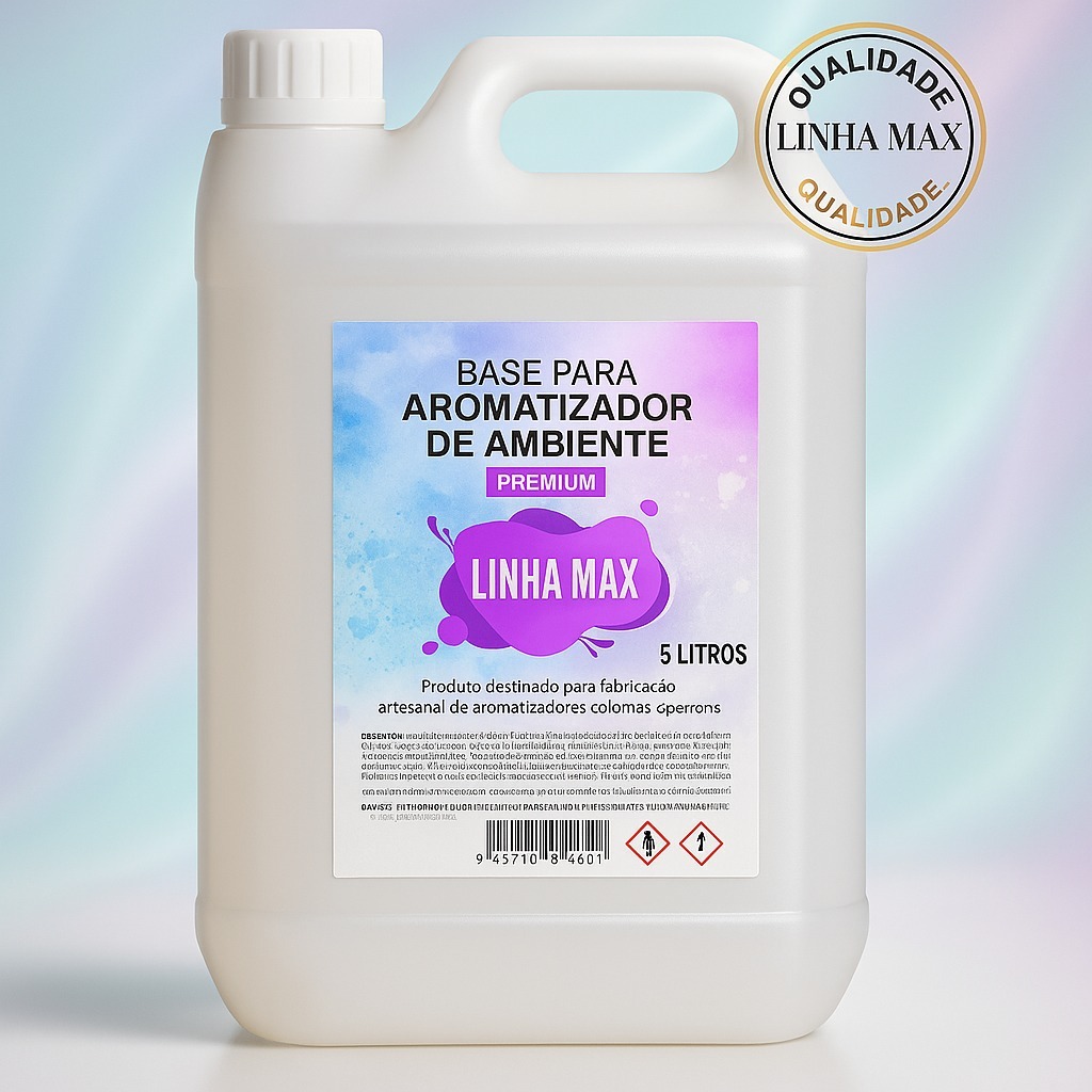 Base Aromatizadora Galão 5 Litros Para Água Perfumada Home Spray Aromatizante Alta Fixação Aromamax