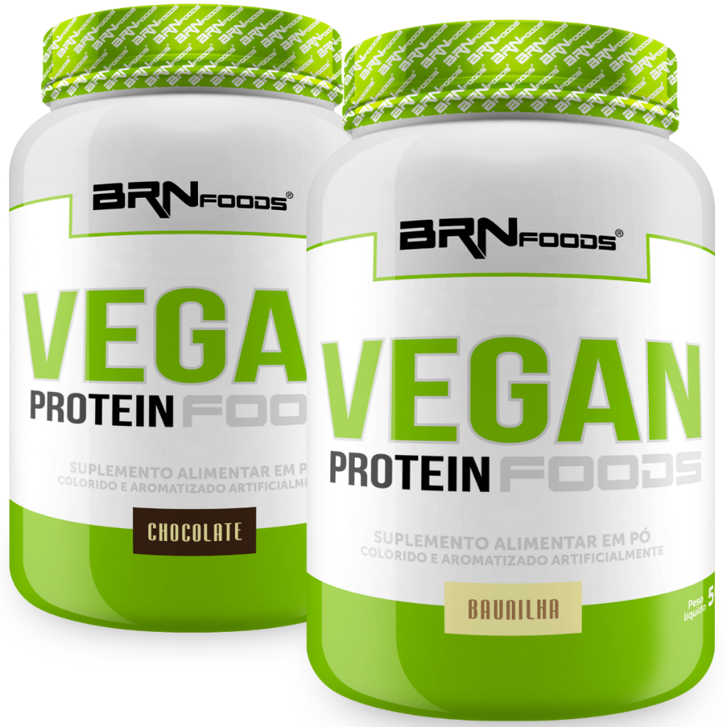 Kit 2x Vegan Protein 500g - Proteína Vegetal - BRNFOODS - Health