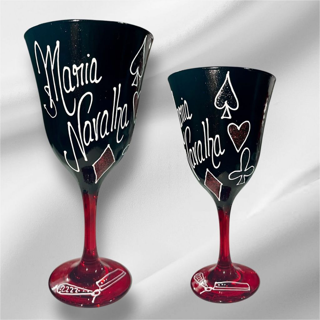 Taça decorada para Pomba Gira Maria Navalha