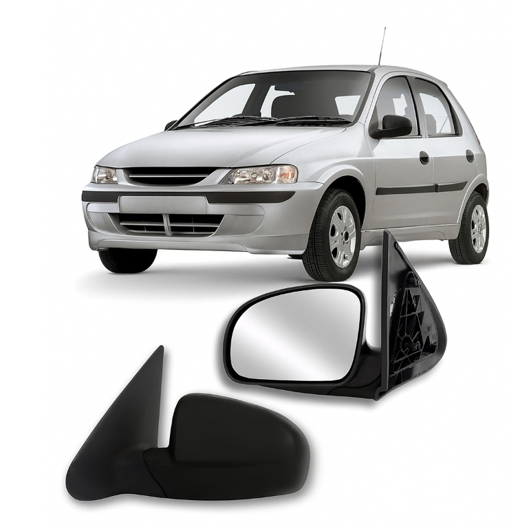 Retrovisor Celta 2000 2001 2002 2003 2004 2005 2006 2/4 Pts Sem Controle