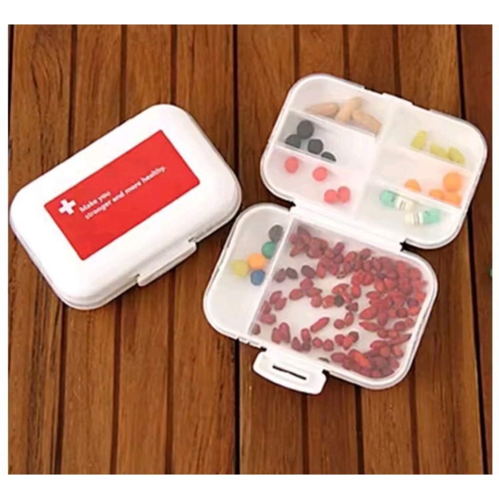 Mini Estojo Porta Comprimidos com 8 Divisórias – Portátil e Prático em Oferta na Shopee