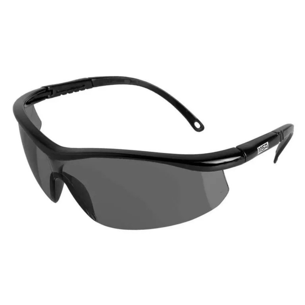 Óculos Proteção Msa Bluebird Lente Cinza Antirrisco 217740 Policarbonato Filtra Radiação UV Epi
