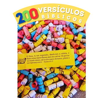 Lembrancinha 200 Versículos Bíblicos Enrolados - Promessas Bíblicas Casamento Aniversário Igreja em Oferta na Shopee