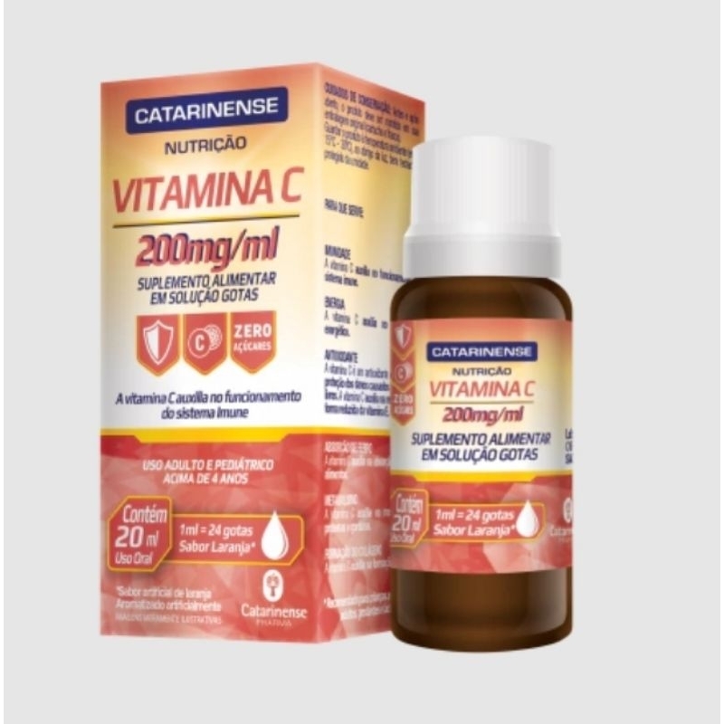 Vitamina C Em Gotas 200mg/ml 20ml