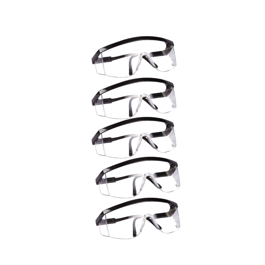 Kit 5 Óculos Msa Phoenix 215611 Lente Antirrisco Proteção Contra Impactos De Partículas Volantes Multidirecionais Epi