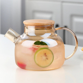 Chaleira de Vidro Âmbar com Infusor 1L Bule Chá Resistente ao calor Para Café Cozinha em Oferta na Shopee