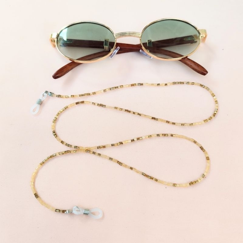 Cordinha Cordão Corrente para Óculos Miçangas Brilhantes, Salva Oculos Sunshine, Glasses Chain