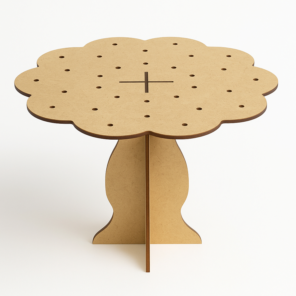 Porta Pirulitos Piruliteiro Torre Decoração Festa de Doces em MDF 3mm – Suporte para 28 Pirulitos