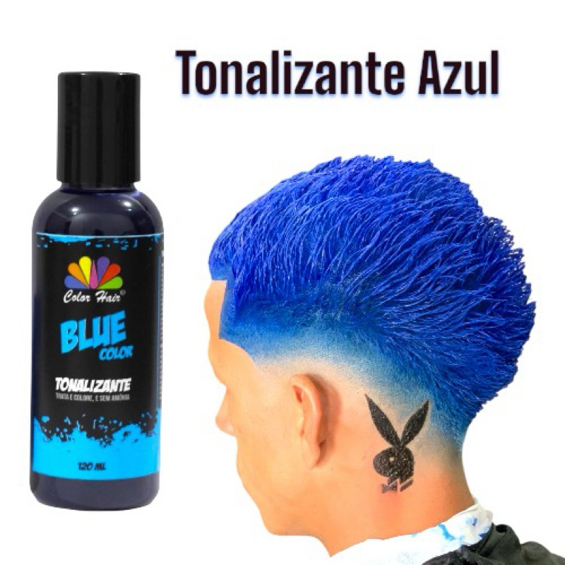 PIGMENTO TONALIZANTE (Azul) BLUE COLOR HAIR em Oferta na Shopee