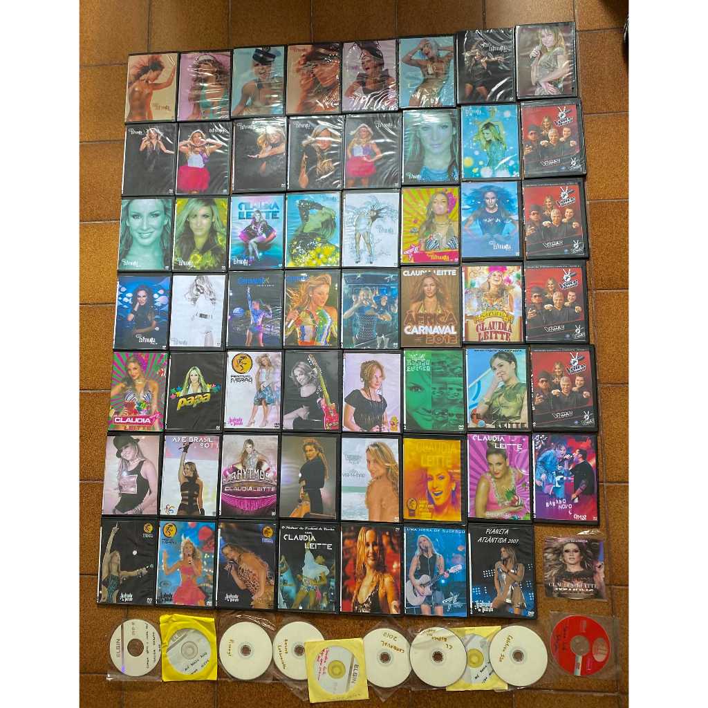 Coleção com 62 DVD Claudia Leitte – Shows e Programas de TV – Acervo de Fã - LEIA A DESCRIÇÃO DO ANÚNCIO