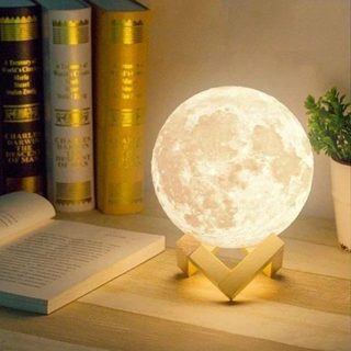 Luminária Mini Lua Cheia Decorativa LED Luz Noturna Criativa Para Quarto, Estudo Ambientes Decoração em Oferta na Shopee